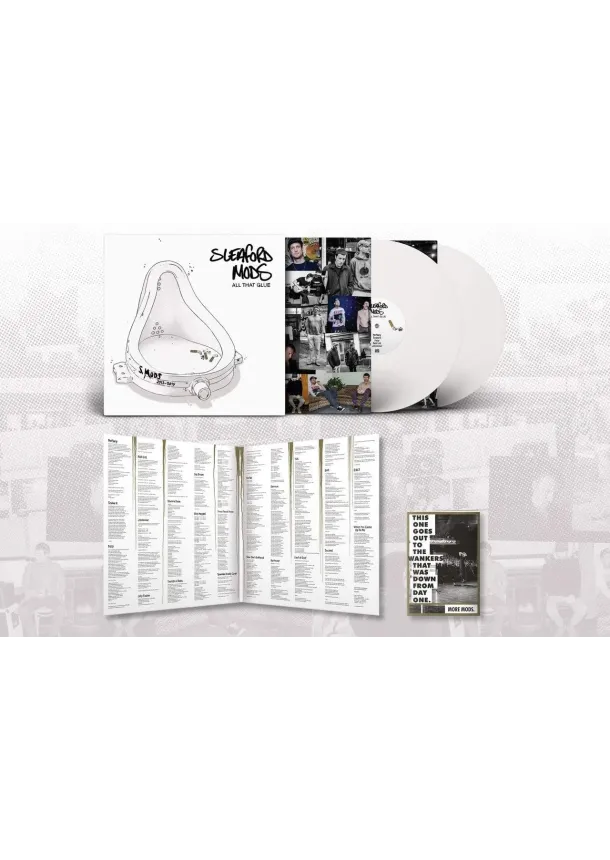 Sleaford Mods, ROUGH TRADE - Sleaford Mods:  All That Glue / White Coloured Vinyl
