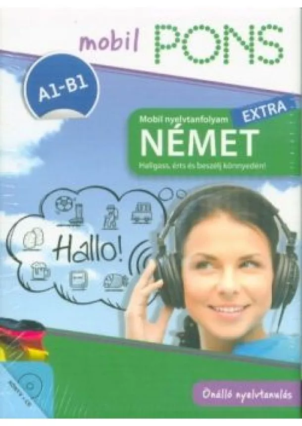 Nyelvkönyv - PONS Mobil nyelvtanfolyam EXTRA - Német - Hallgass, érts és beszélj könnyedén!