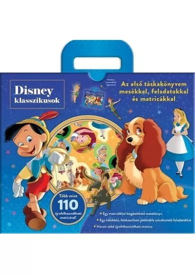 Disney Klasszikusok - Táskakönyv - Az első táskakönyvem mesékkel, feladatokkal és matricákkal