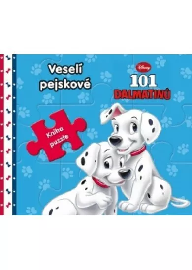 101 Dalmatinů - Veselí pejskové - Kniha puzzle