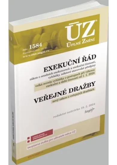 ÚZ 1584 Exekuční řád, veřejné dražby