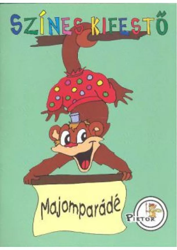 Kifestő - MAJOMPARÁDÉ /SZÍNES KIFESTŐ