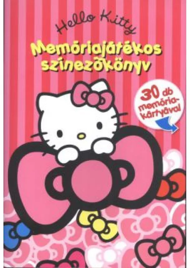 FOGLALKOZTATÓ - HELLO KITTY - MEMÓRIAJÁTÉKOS SZÍNEZŐKÖNYV