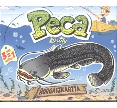 Peca király horgászkártya / 3 játék 1 pakliban