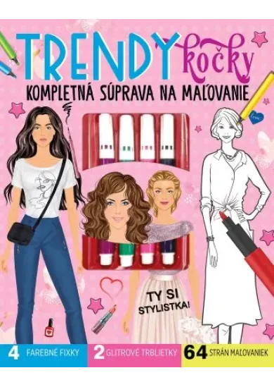Trendy kočky - Kompletná súprava na maľovanie