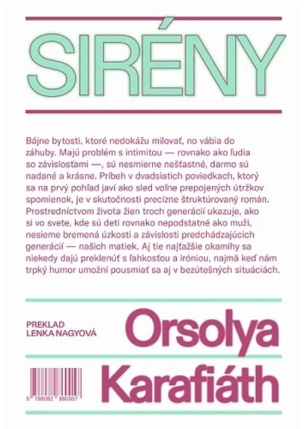 Orsolya Karafiáth - Sirény