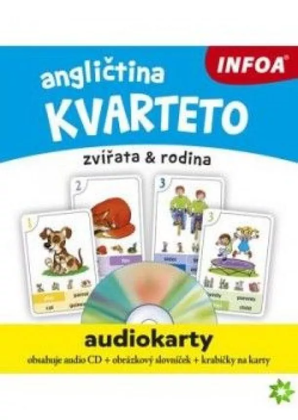 Angličtina - Audiokarty- Kvarteto + MP3 CD