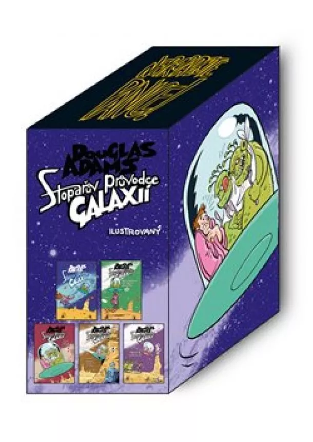 Douglas Adams - Stopařův průvodce Galaxií - BOX - Pětidílná stopařská trilogie