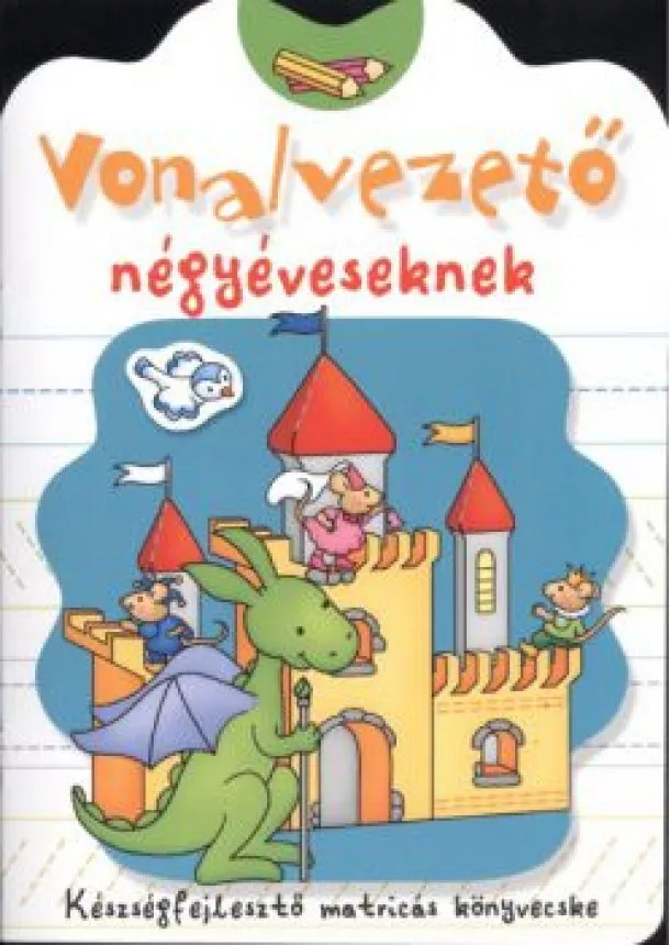 Foglalkoztató - Vonalvezető négyéveseknek /Készségfejlesztő matricás könyvecske