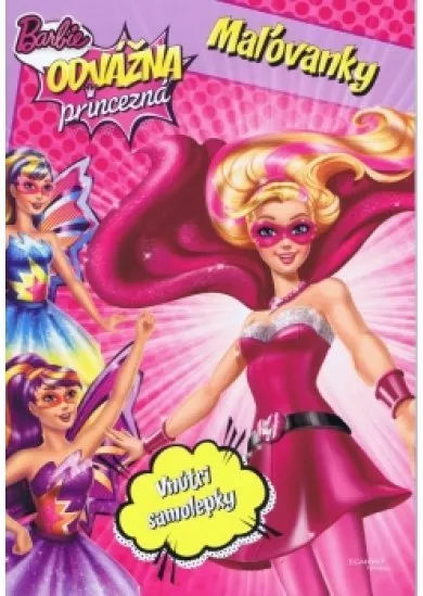 Barbie - Odvážna princezná - Maľovanky - Vnútri samolepky