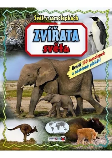 Zvířata světa - Svět v samolepkách