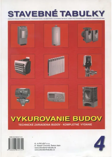 Stavebné tabuľky 4 - Vykurovanie budov
