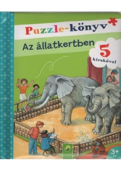 Puzzle-könyv: Az állatkertben - 5 kirakóval