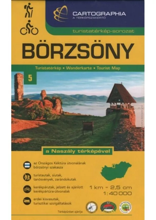 Térkép - Börzsöny - a Naszály térképével - Turistatérkép-sorozat 5.