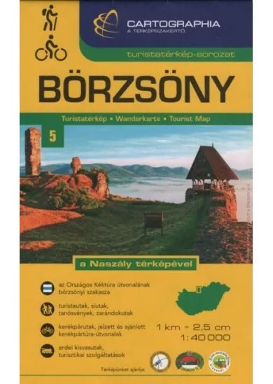 Börzsöny - a Naszály térképével - Turistatérkép-sorozat 5.