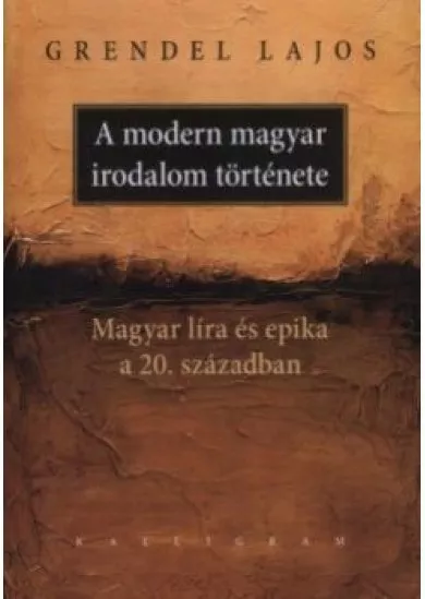 A modern magyar irodalom története