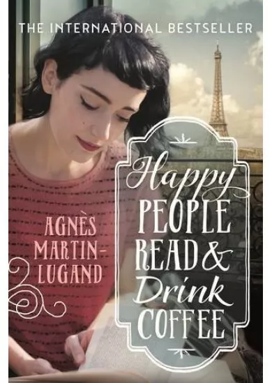 Happy People Read and Dring Coffee