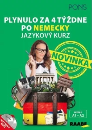 Plynulo za 4 týždne po nemecky-Pons-jazykový kurz+ 2CD