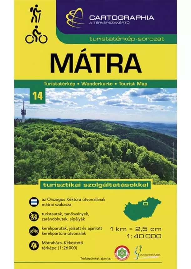 Térkép - Mátra turistatérkép 2021