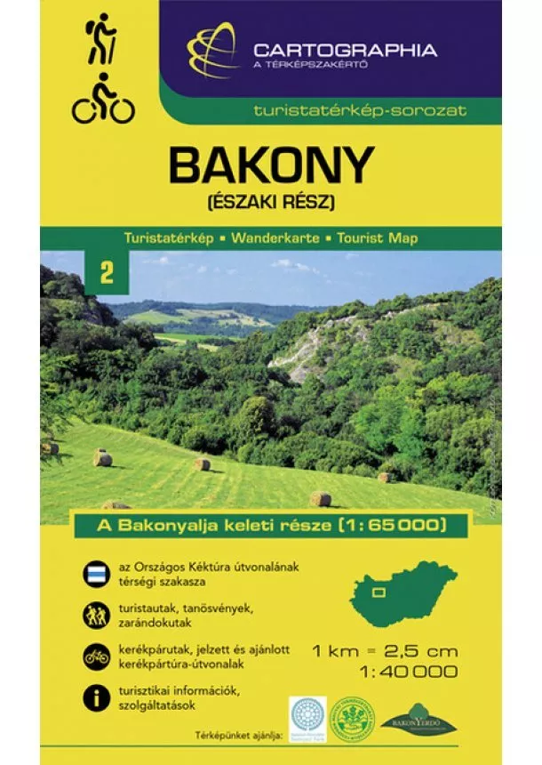 Térkép - Bakony (északi rész) - Turistatérkép-sorozat 2. (2021)