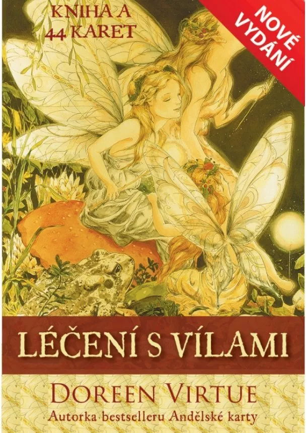 Doreen Virtue - Léčení s vílami - kniha a 44 karet