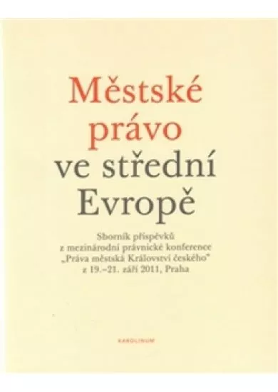 Městské právo ve střední Evropě