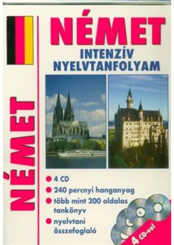 NYELVKÖNYV - Német intenzív nyelvtanfolyam (4 CD)