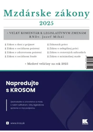Mzdárske zákony 2025 - Veľký komentár k legislatívnym zmenám