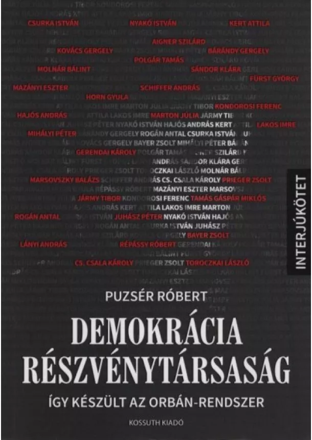 Puzsér Róbert - Demokrácia Részvénytársaság - Így készült az Orbán-rendszer