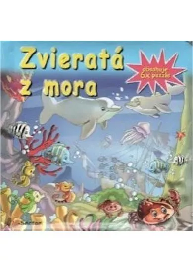 Zvieratá z mora - kniha s puzzle 