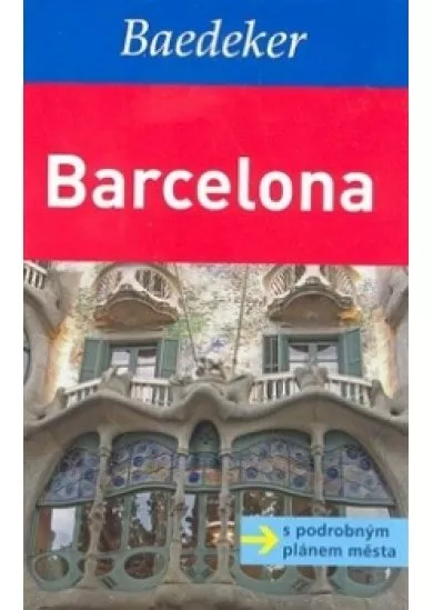 Barcelona s velkou mapou města - Baedeker