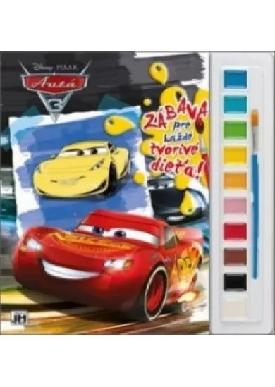 Vymaľovanka A4 s vodovými farbami/ Cars 2