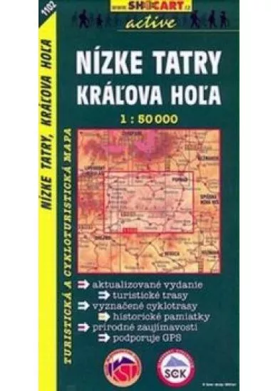 SC 1102 Nízke Tatry, Kráľova Hoľa 1:50 000