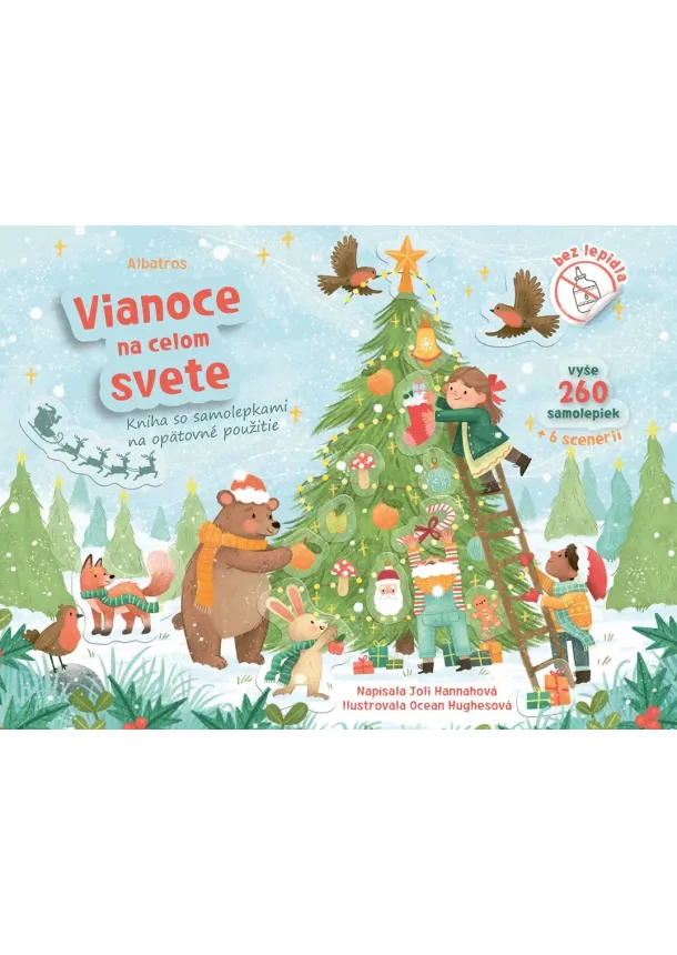 Joli Hannah - Kniha so samolepkami - Vianoce na celom svete