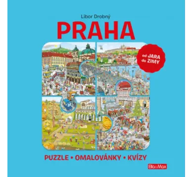 PRAHA - Puzzle, omalovánky, kvízy