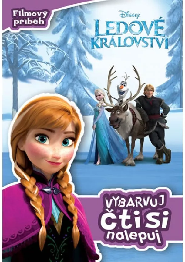 Walt Disney - Ledové království - Filmový příběh - Vybarvuj, čti si, nalepuj