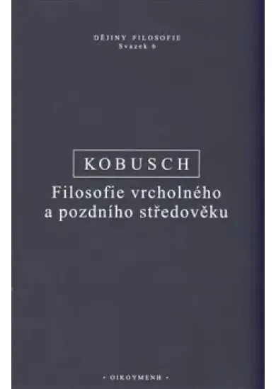 Filosofie vrcholného a pozdního středověku