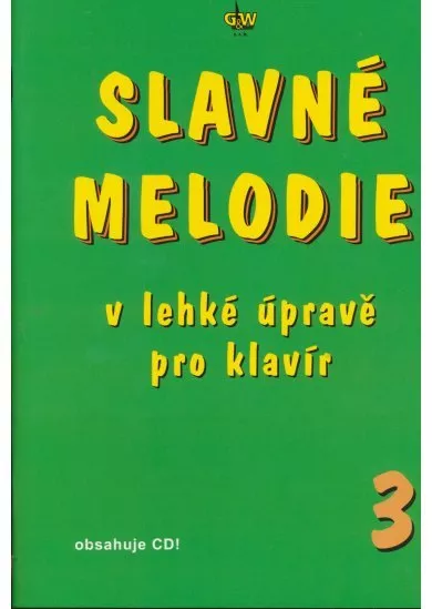 Slavné melodie 3.díl + CD - V lehké úpravě pro klavír