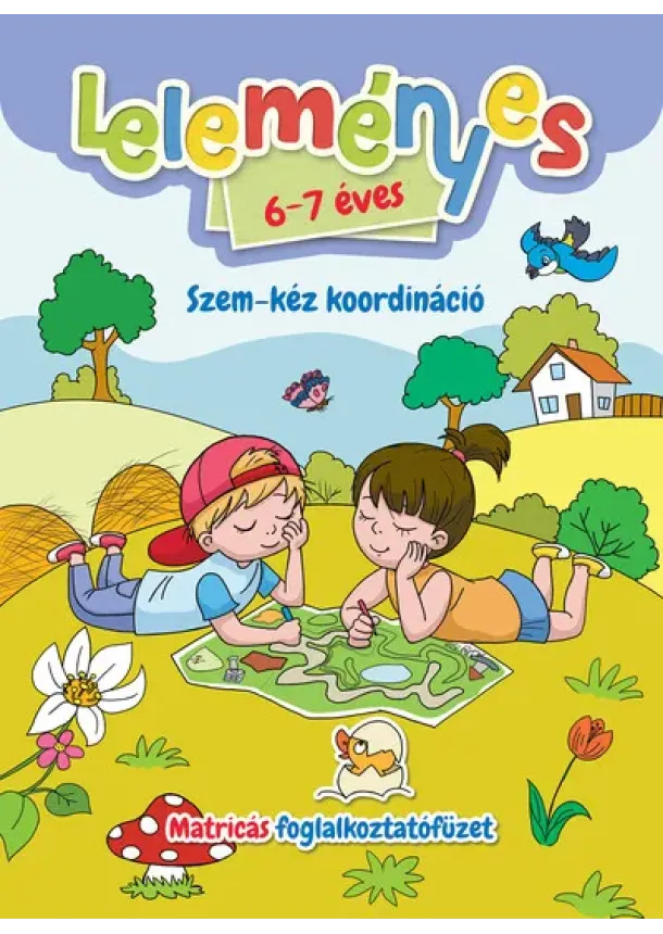 Válogatás - Leleményes 6-7 éves: Szem-kéz koordináció - Matricás foglalkoztatófüzet