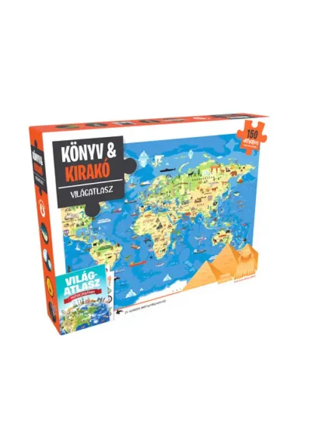 Világatlasz - Könyv + Kirakó