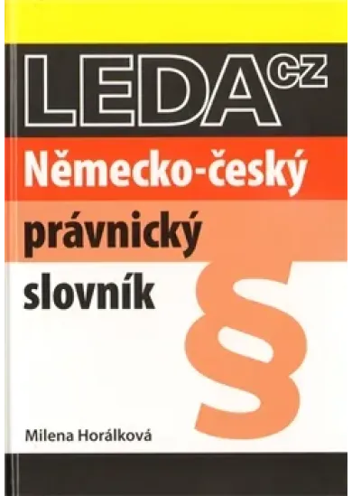 Německo-český právnický slovník - 2. vydání