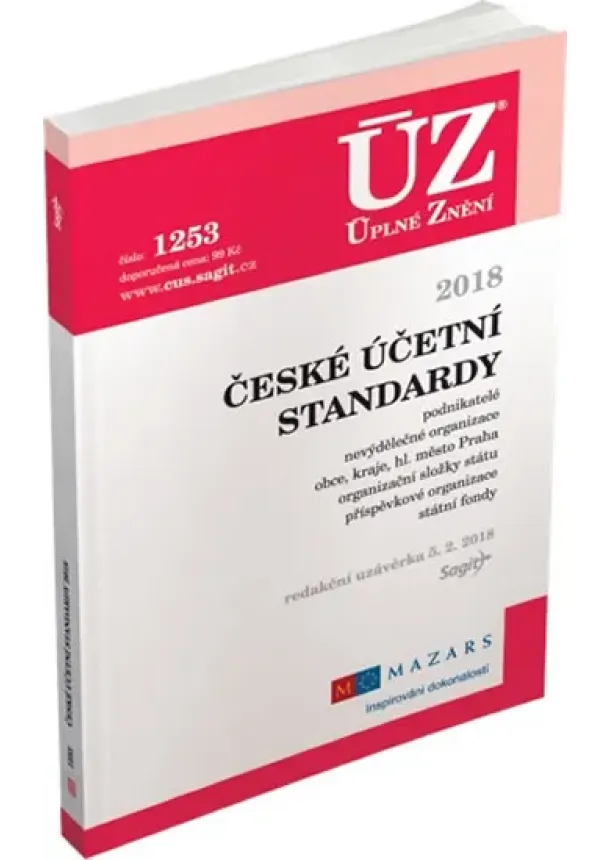 ÚZ 1253 České účetní standardy 2018