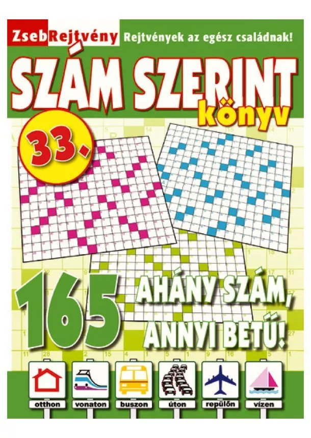 Zsebrejtvény Szám szerint könyv 33.