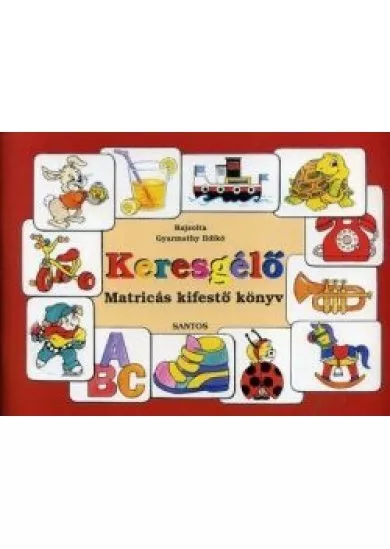 Keresgélő - Matricás kifestő könyv