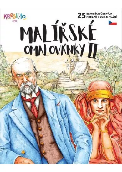 Malířské omalovánky II - 25 slavných českých obrazů k vymalování
