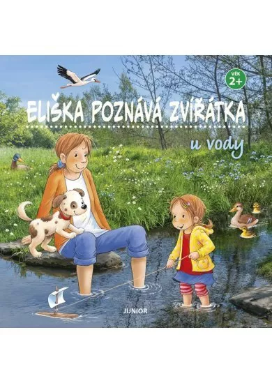 Eliška poznává zvířátka u vody