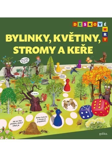 Deskové hry. Bylinky, květiny, stromy a keře