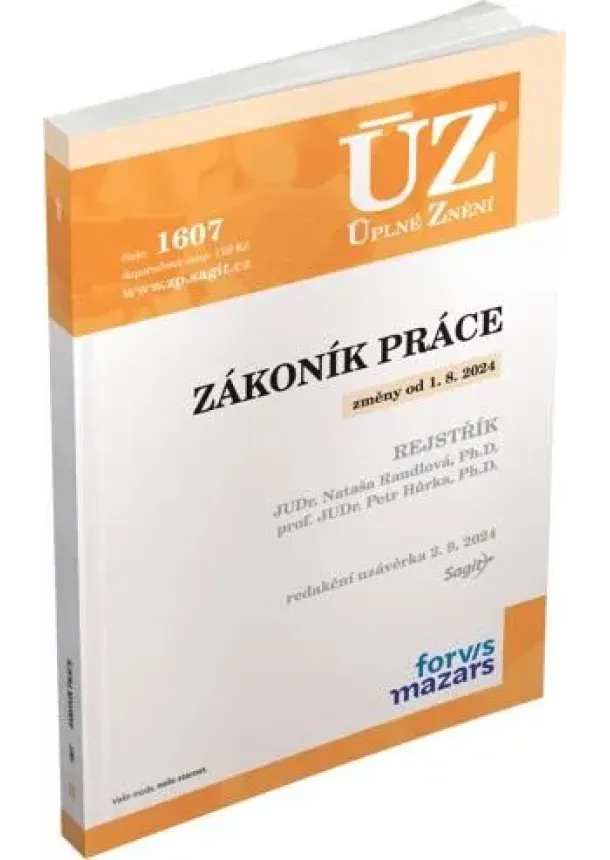 ÚZ 1607 Zákoník práce, rejstřík