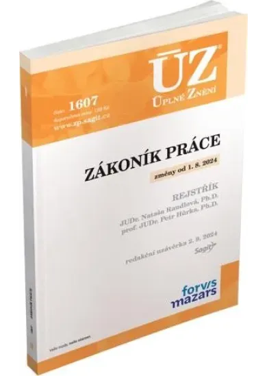 ÚZ 1607 Zákoník práce, rejstřík