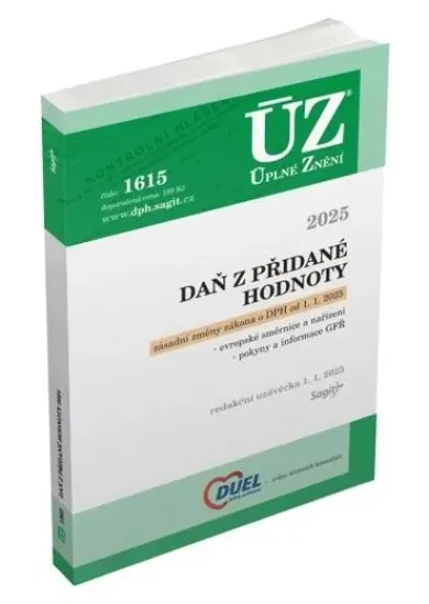ÚZ 1615 Daň z přidané hodnoty, 2025